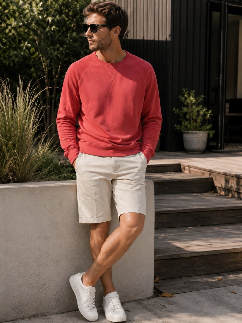 NWT J. Lindeberg Men's Immo LS Summer Sweat Crew Neck Sz. M